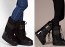 Модная обувь: сапоги-луноходы Луноходы как отличить правый от левого